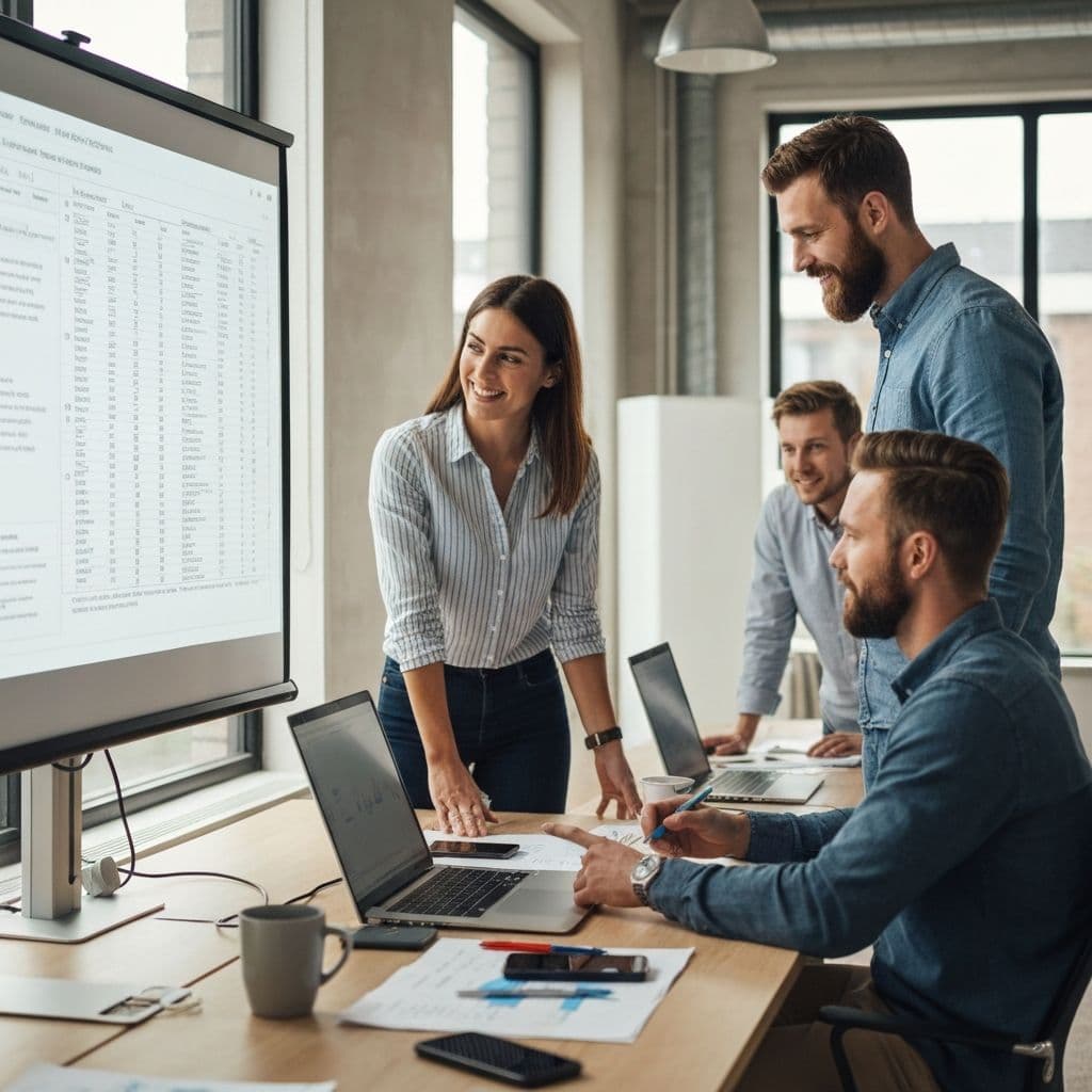 Effizientes Hausverwaltungs-Team arbeitet mit Havera