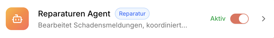 Reparaturen-Agent — bearbeitet Schadensmeldungen Ihrer Mieter